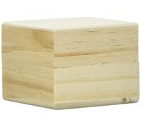 GLOREX 6 1682 600 Wooden Box, Natural, 6 x 6 x 5 cm