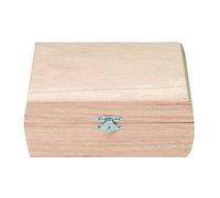 Glorex 6 1682 900 Square Pine Wooden Box FSC Mix, 18.5 x 18 x 6.7 cm