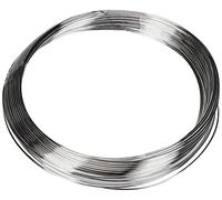 Glorex 6 2220 151 - Silver Wire with Copper Core Silver Plated 0.6mm x 10m on a Plastic Spool Ideal for Crafts or Floristry Creations as Binding Wire