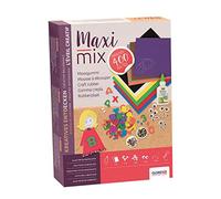 GLOREX 6 2245 031 Creativ Maxi Mix Foam Rubber Craft Mix Consisting of 400 Pieces with Foam Rubber Plates, Numbers and Letters, Seed Beads, Wiggly Eyes and Craft Glue