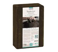 Glorex 6 8073 705, Pottery Clay, Unfired, 5 kg, Black, Suitable for Potter's Wheel