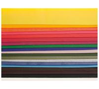 GLOREX 6 8616 003 Decorative Wax Sheets Assorted Colours, Approx. 200 x 40 mm, Pack of 20, Basic Colours