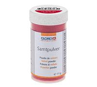 Glorex 6 8651 003 Velvet Powder 11 g Red for Finishing and Decorating Jewellery and Crafts