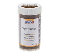 Glorex 6 8651 008 - Velvet Powder 11 g Brown for Finishing and Decorating Jewellery and Crafts
