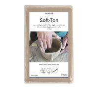 Glorex 8075 6 Soft Clay Modelling Clay, White, 20 - 2 x 13 x 3 cm
