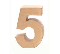 Glorex Card Number 5, Natural, 5