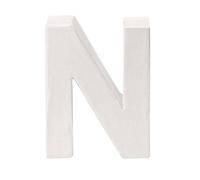 GLOREX Cardboard Letter - N, White, 10 x 8 x 3.5 cm