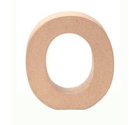 Glorex cardboard letter O, natural O