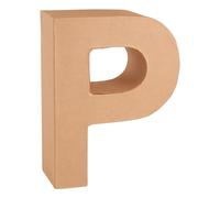Glorex Cardboard Letter P, Natural, P