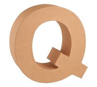 Glorex Cardboard Letter Q, Natural, Q