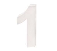 GLOREX Cardboard Number 1, FSC Mix, White, 10 x 4.5 x 3.5 cm