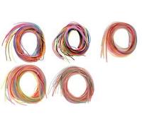 Glorex Colour Strips Glitter Pack of 20 100 cm Long 10 Colours Assorted cotton, multicoloured, 11.5 x 18.5 x 1 cm