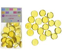 Glorex Glass Pebbles 200g, 20 mm, Yellow, 12 x 6 x 4.5 cm