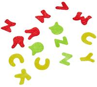 Glorex Letters For Decoration, Felt Shapes, Multi-Color, 16.5 x 11.5 x 2 cm, 150 Units