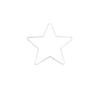 Glorex Metal Star, White, 20 cm