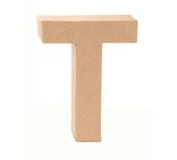 Glorex Papp Letter T, Natural,