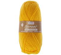 Glorex Premium Wool Made of 100% Acrylic, Easy to Apply, Versatile, Warming, Soft, Non-Scratching, 50 g, Approx. 140 m, Yellow