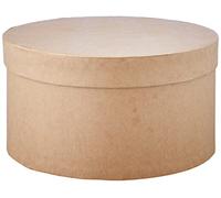 GLOREX Round Box, Cardboard, Natural, 85mm