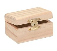 GLOREX Wood Box, Wood, natural, 8 x 8.4 x 5 cm