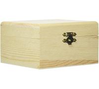Glorex Wooden Box, Wood, Natural, 12.5 x 11.5 x 7.5 cm