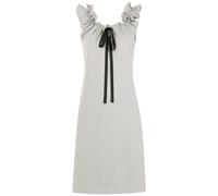 Gloria Coelho gathered-neckline midi dress - Grey PP