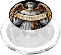 Gloria in Excelsis Deo Angel Christmas Carol Latin Catholic PopSockets PopGrip for MagSafe