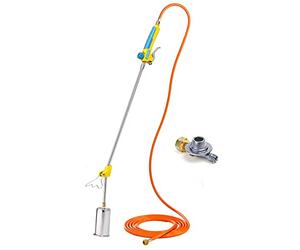 GLORIA Thermal Gas Weeder Thermoflamm Professional Plus Set | 1000°C Weed Burner with 5m Hose & Regulator FR | Chemical Free - Weed Control