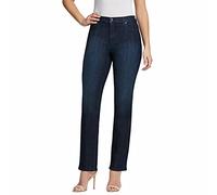 Gloria Vanderbilt Ladies Amanda Stretch Denim Jeans for Women, Tapered Womens Pants, Mom Jeans, Ladies Pants - Scottsdale Blue-Madison 14 Long