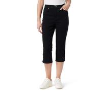 Gloria Vanderbilt Women's Amanda Capri with High Rise Straight Standard Jeans, Black, 12