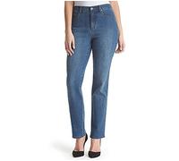 Gloria Vanderbilt Women's Amanda Classic High Rise Tapered Jean Standard, Blue, 10 Short