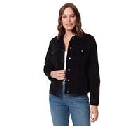 Gloria Vanderbilt Women's Amanda Corduroy Jean Jacket Standard, Black, M