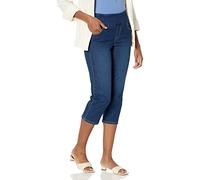Gloria Vanderbilt Women's Amanda Pull on Capri Regular Jeans, Bethel, 14