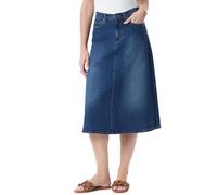Gloria Vanderbilt Women's High Waist 5-Pocket Zip Front Skirt Standard, Prato, 4