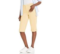 Gloria Vanderbilt Women's Kala Midrise Skimmer Short Petite, Almond Cream-Button Hem, 8