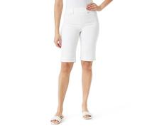 Gloria Vanderbilt Women's Shape Effect Pull on Bermuda High Rise Short Standard, Vintage White, 8