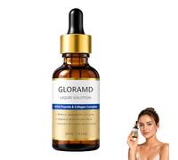 GloriaMD Liquid Solution, Advanced Facial Serum with Peptides Collagen Hydration Firming Skin Care Lightweight Fast Absorbing Anti Wrinkle Essence for Daily Routine Use，1PCS：A