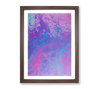 Glorious Abstract Framed Print | A4 Walnut Framed Wall Art | Ready to Hang | Abstract Fantasy Picture | Living Room Bedroom Lounge Office