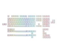 Glorious Aura Keycaps v2 - White 145 Keycap Set for Mechanical Keyboards