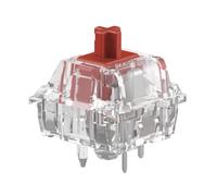GLORIOUS Fox Heavy Linear Mechanical Switches 110x (Prelubed) | SMD LED Compatible Smooth Operation, 55g Actuation Force, 5 Pin Mount For Hotswappable Keyboards, Crystal Clear