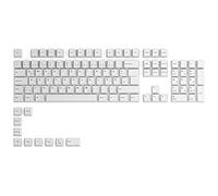 Glorious Gaming 115x GPBT-Keycaps - Cherry-Profil, äußerst widerstandsfähiger PBT-Kunststoff, optisch ein Blickfang, überragende Akustik, Originalschrift, Deutsch layout - Arctic White