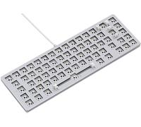 Glorious Gaming GMMK 2 Compact 65% Barebones (Frame Only) - Mechanical Gaming Keyboard Frame, Compact TKL Size (65%), Aluminium, Customisable, Per Key RGB, International/ISO/Layout - White