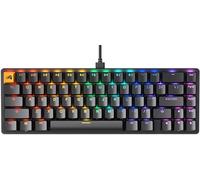 Glorious Gaming GMMK 2 Compact (65%) - Mechanical Gaming Keyboard, Aluminium Frame, Customisable, Doubleshot Caps, Fox Switches, Per Key RGB, Full NKRO, American QWERTY Layout - Black