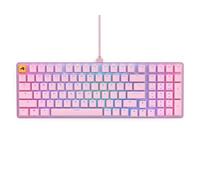 GLORIOUS Gaming GMMK 2 Full Size (96Percent) - Mechanical Gaming Keyboard, Aluminium Frame, Customisable, Doubleshot Caps, Fox Switches, Per Key RGB, Full NKRO, Spanish QWERTY Layout - Pink