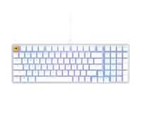 Glorious Gaming GMMK 2 Full Size (96Percent) - Mechanical Gaming Keyboard, Aluminium Frame, Customisable, Doubleshot Caps, Glorious Fox Switches, Per Key RGB, Full NKRO, German QWERTZ Layout - White