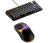 GLORIOUS Gaming GMMK 3 PRO HE 75% Prebuilt Keyboard (Black, UK Layout) & Model O 3 Wireless Mouse (Black) Bundle - Hall Effect Rapid Trigger, 8K Polling, Ultralight 66g