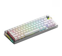 Glorious Gaming GMMK 3 Pro HE: Wireless Gaming Keyboard, Hall Effect, Aluminum Case, 8K Polling Rate, Switches with Hot Swap MX and HE, Adjustable Action, Compact 65%, QWERTY US - Silver