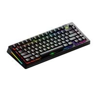 GLORIOUS Gaming GMMK 3 Pro trådlöst mekaniskt tangentbord, Bluetooth Och 2.4 GHz, utbytbara MX-brytare, modulärt aluminiumhölje Och packningssystem, doubleshot-tangenter, 75% TKL, USA QWERTY - Svart