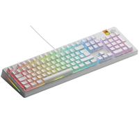 GLORIOUS Gaming GMMK 3 Rapid Trigger Keyboard, hall effect, 8K polling rate, MX mechanical & magnetic switches, hotswappable 100%, gasket system, doubleshot PBT keycaps, German QWERTZ, White