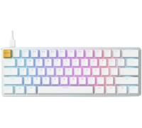 Glorious Gaming GMMK Compact (60%) - Mechanical Gaming Keyboard, Gateron Brown Switches (Tactile), Doubleshot Caps, Per Key RGB, Customisable, Full NKRO, 60% Keyboard, American QWERTY Layout - White