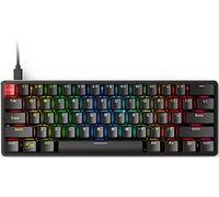 Glorious Gaming GMMK Compact (60%) - Mechanical Gaming Keyboard, Gateron Brown Switches (Tactile), Doubleshot Caps, Per Key RGB, Customisable, Full NKRO, 60% Keyboard, American QWERTY Layout - Black